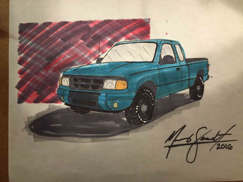Illustration for article titled I Did A Concept Sketch Of My Truck